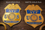 Custom 3D Printed Badge Patch Logo Plaque | Personalized First Responder Retirement Gift